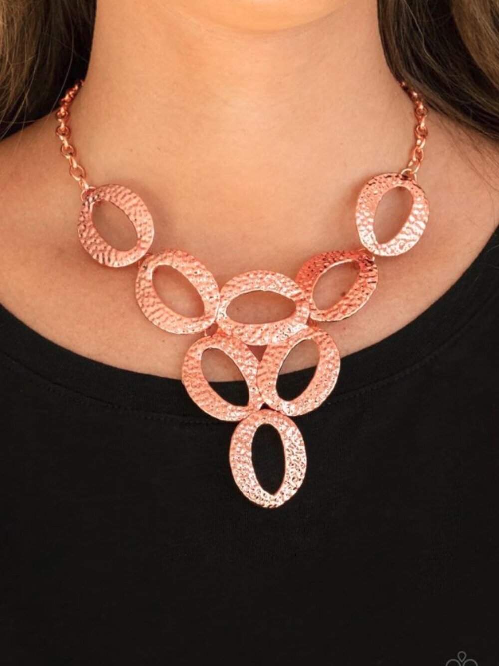 Paparazzi Jewelry Accessories - OVAL The Limit - Copper Necklace - Vintage